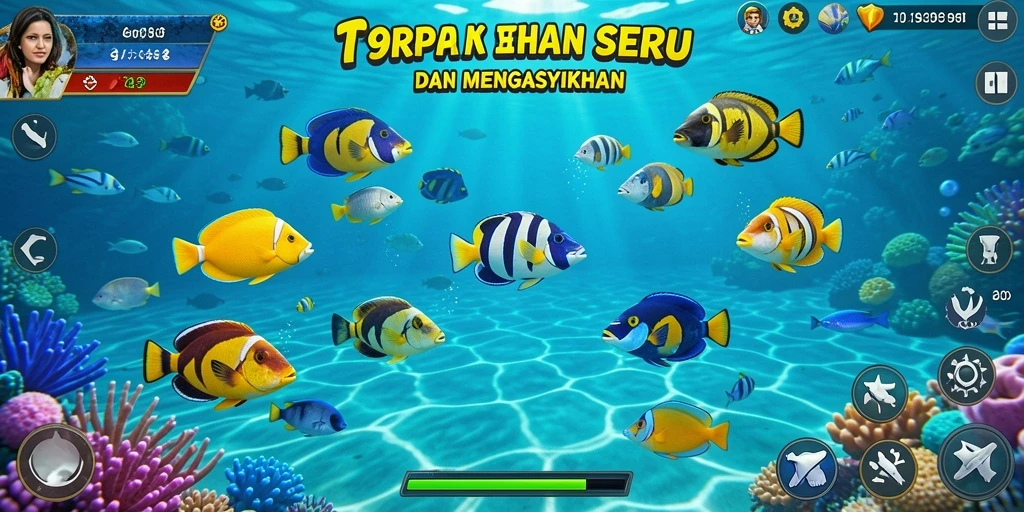 Tampilan gameplay yang seru dan penuh warna dari 99RP Tembak Ikan.