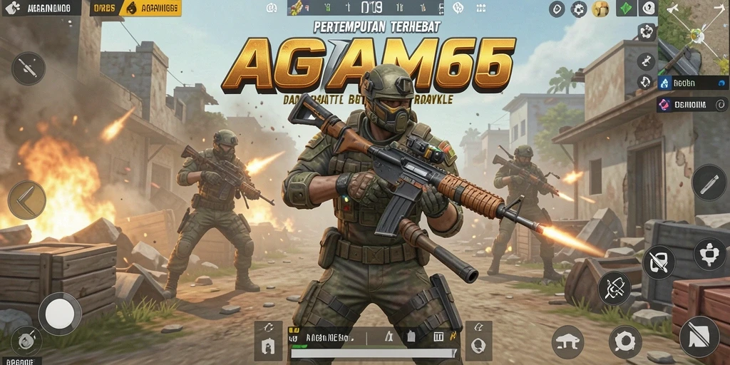 Screenshot AGAM66 menampilkan aksi mendebarkan dalam pertempuran Battle Royale.