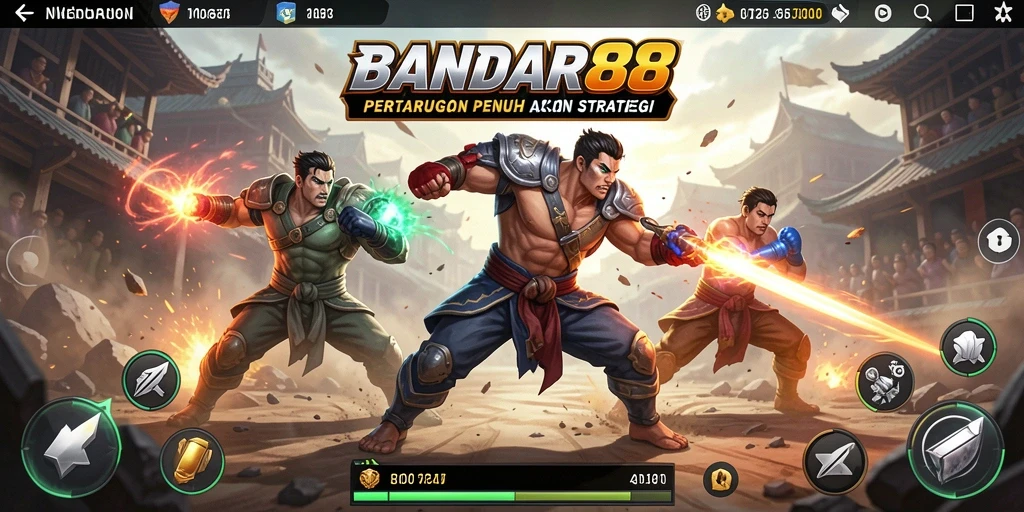 Gameplay BANDAR88 yang menampilkan pertarungan seru dan aksi memukau.