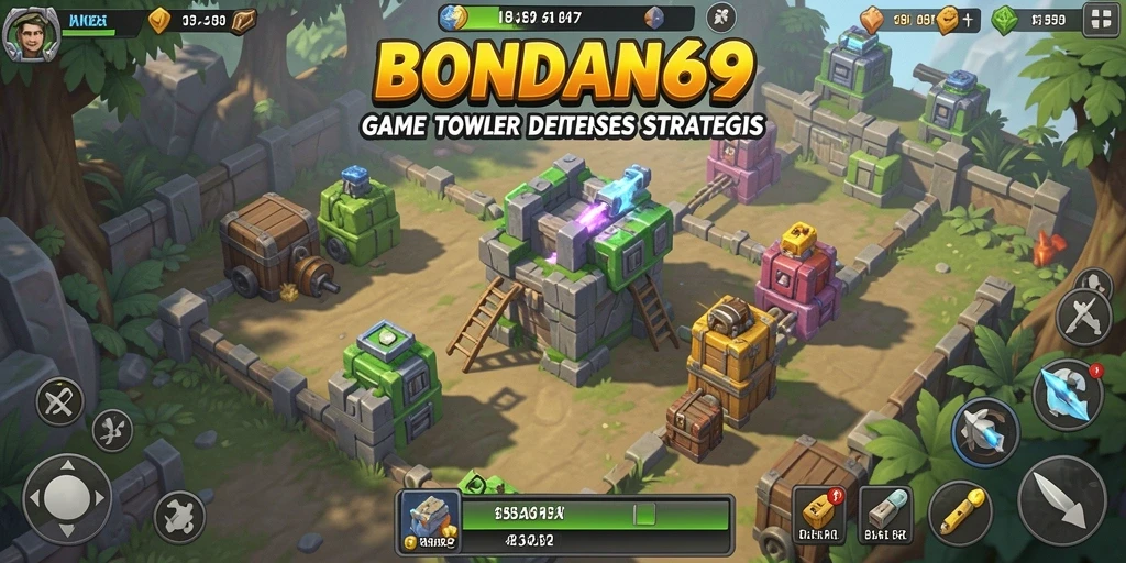 Tampilan gameplay seru dari BONDAN69 dengan strategi Tower Defense.