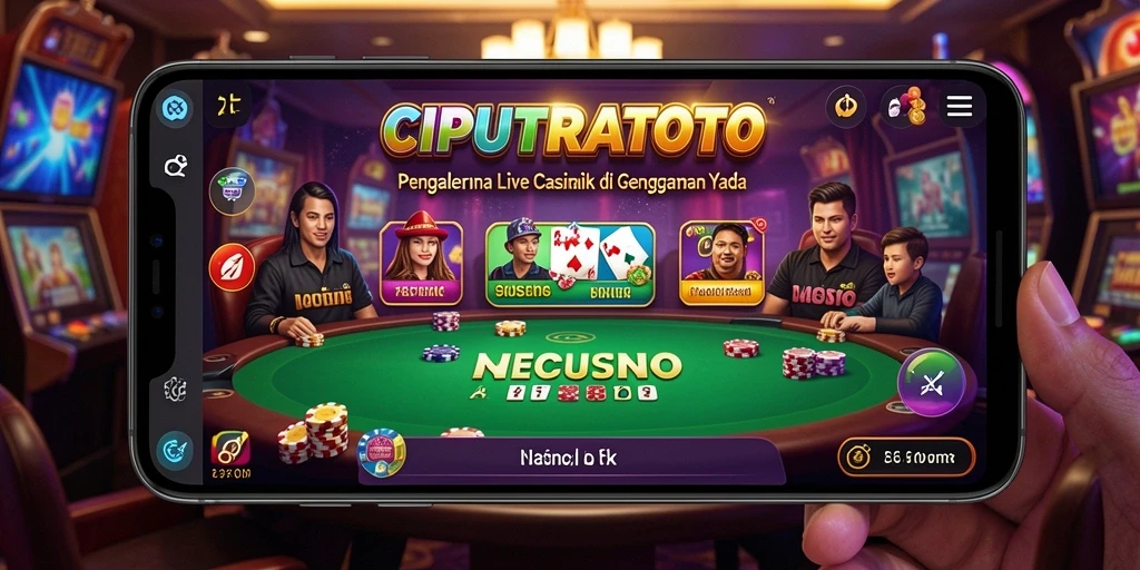 Tampilan gameplay Live Casino yang mendebarkan di CIPUTRATOTO.