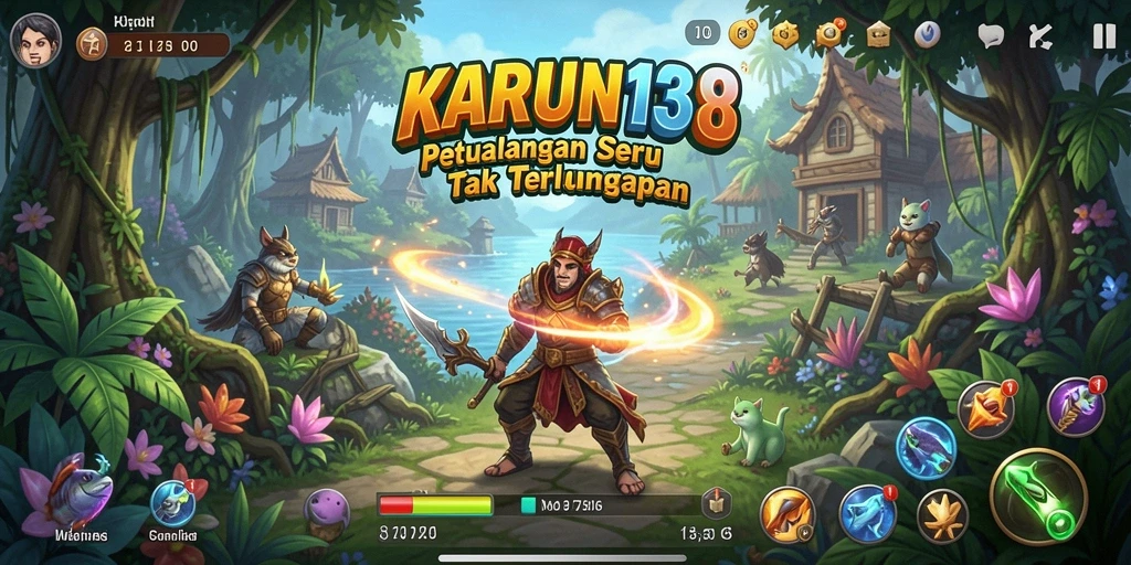 Gameplay KARUN138 menampilkan aksi petualangan seru dan penuh tantangan.