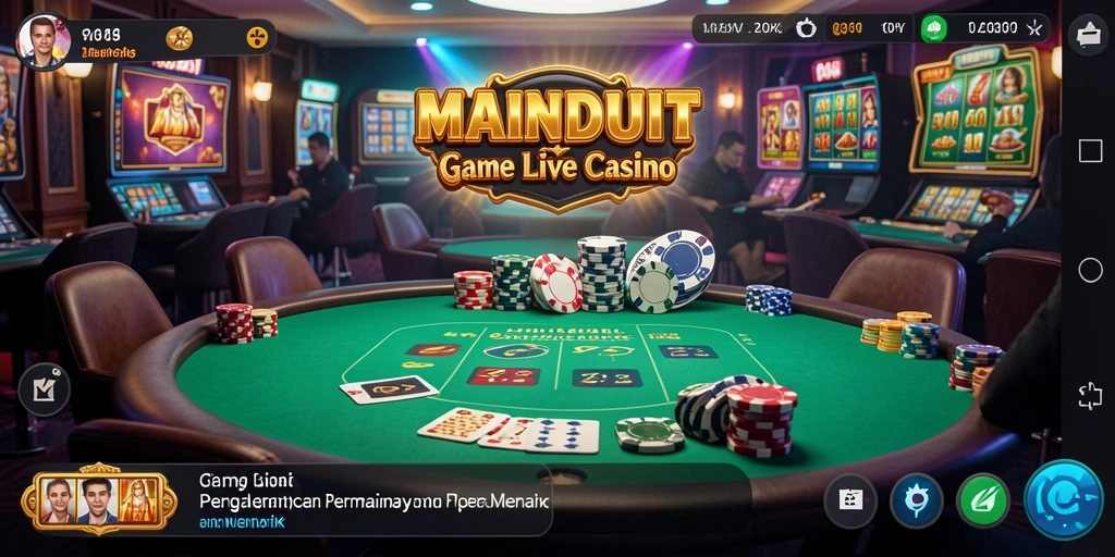 Gambaran menarik dari gameplay Live Casino di MAINDUIT yang seru dan interaktif.