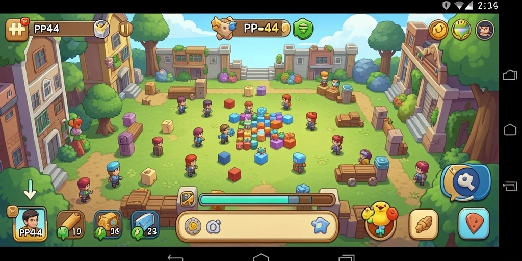 Tampilan gameplay PP444 yang seru dan menantang di dunia puzzle.