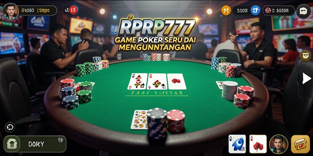 Screenshot RPRP777 menampilkan gameplay seru poker yang mendebarkan.