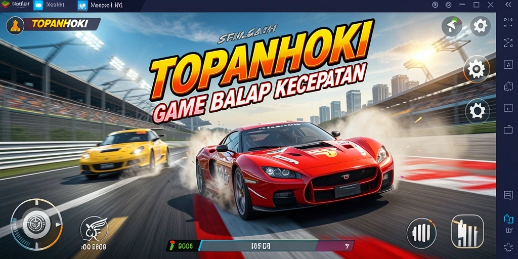 Tampilan menegangkan dari balapan di dalam TOPANHOKI.