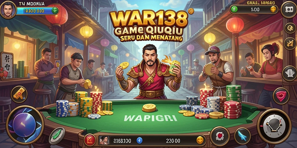 Tampilan screenshot WAR138 menampilkan aksi permainan QiuQiu seru.
